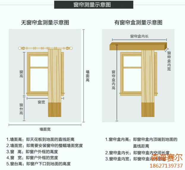 工程窗帘测量